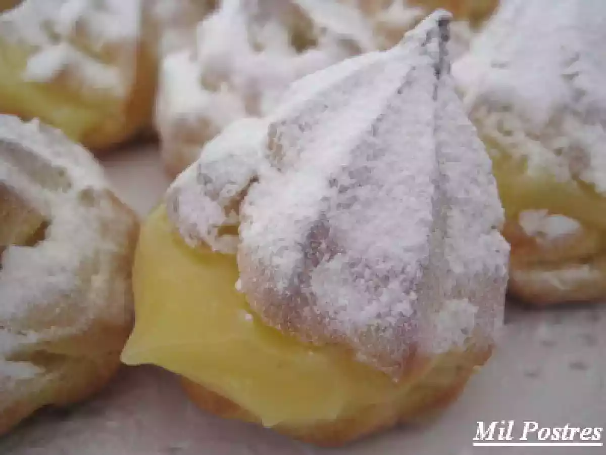 Bocaditos de pasta choux y crema de limón - foto 2