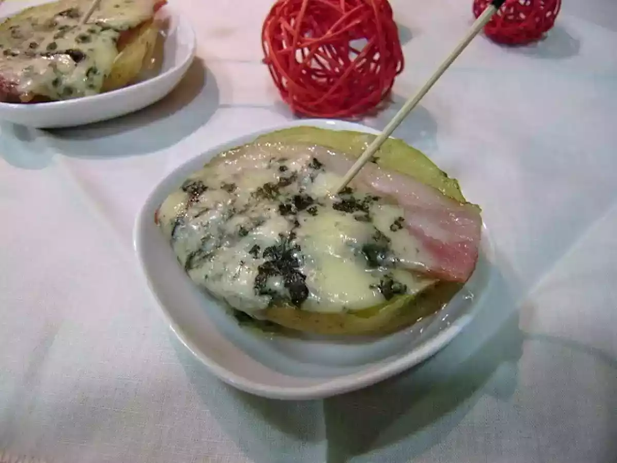 Bocaditos de patata, roquefort y bacón - foto 2