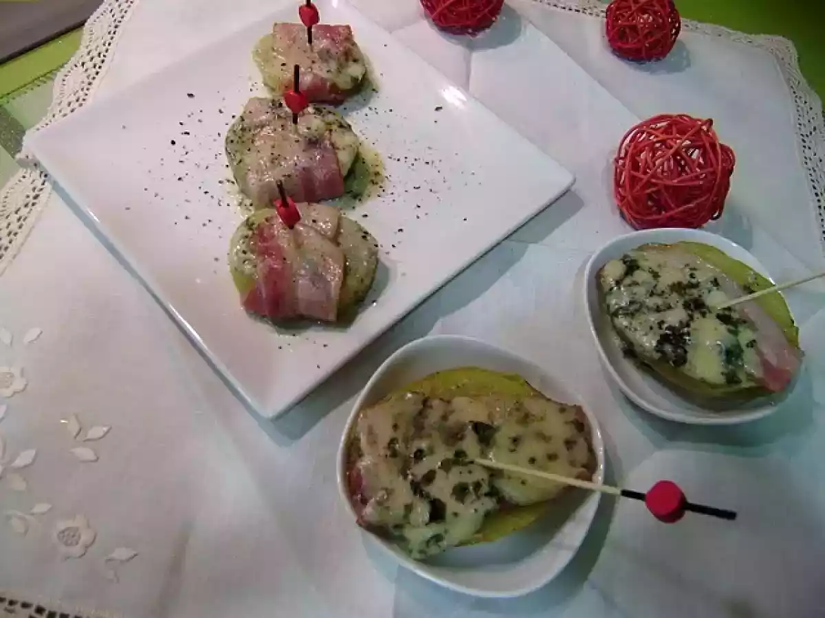 Bocaditos de patata, roquefort y bacón - foto 3