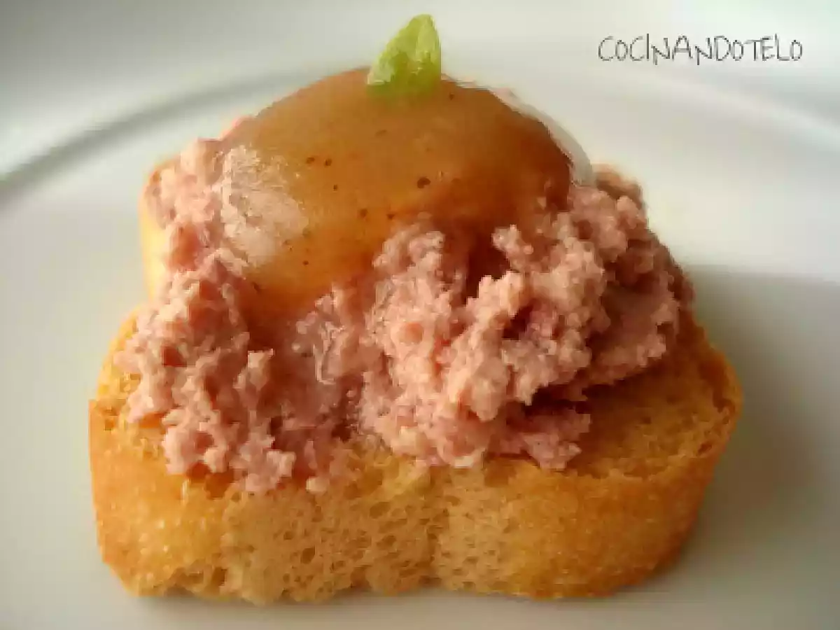 BOCADITOS DE PATÉ CON MERMELADA DE PERA Y CANELA - foto 3
