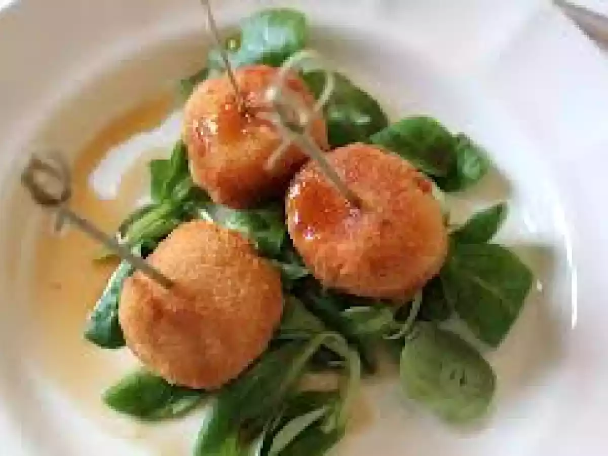 Bolas de arroz crujientes