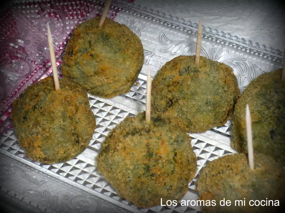 Bolas de espinacas con piñones