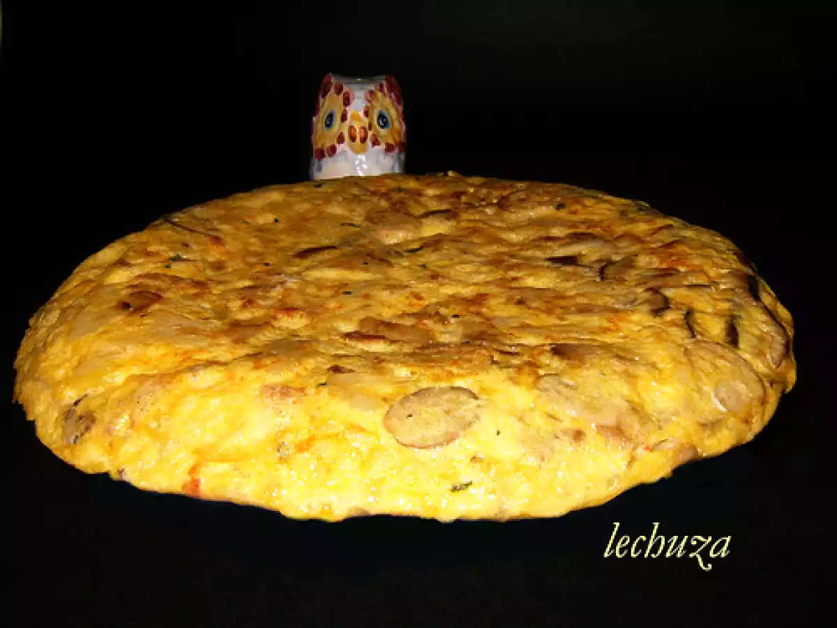 Boletus con jamón y tortilla de boletus (recetas del sr. d) - foto 2