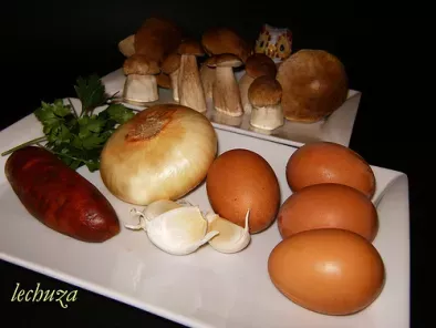 Boletus con jamón y tortilla de boletus (recetas del sr. d) - foto 6