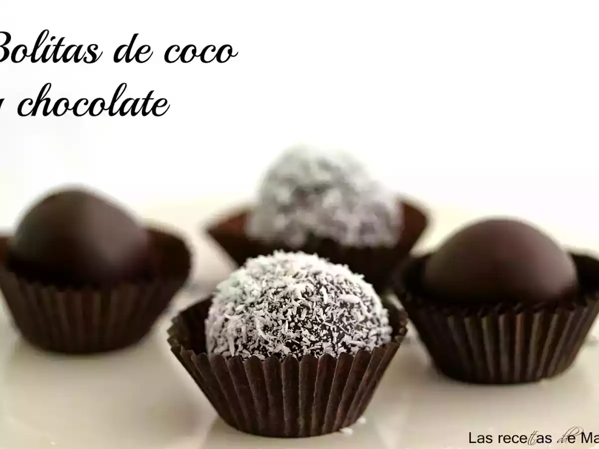Bolitas de coco y chocolate - foto 2