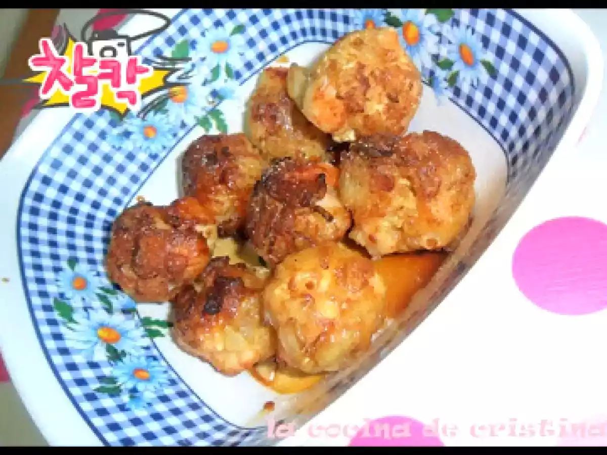 BOLITAS DE GAMBA FRITAS