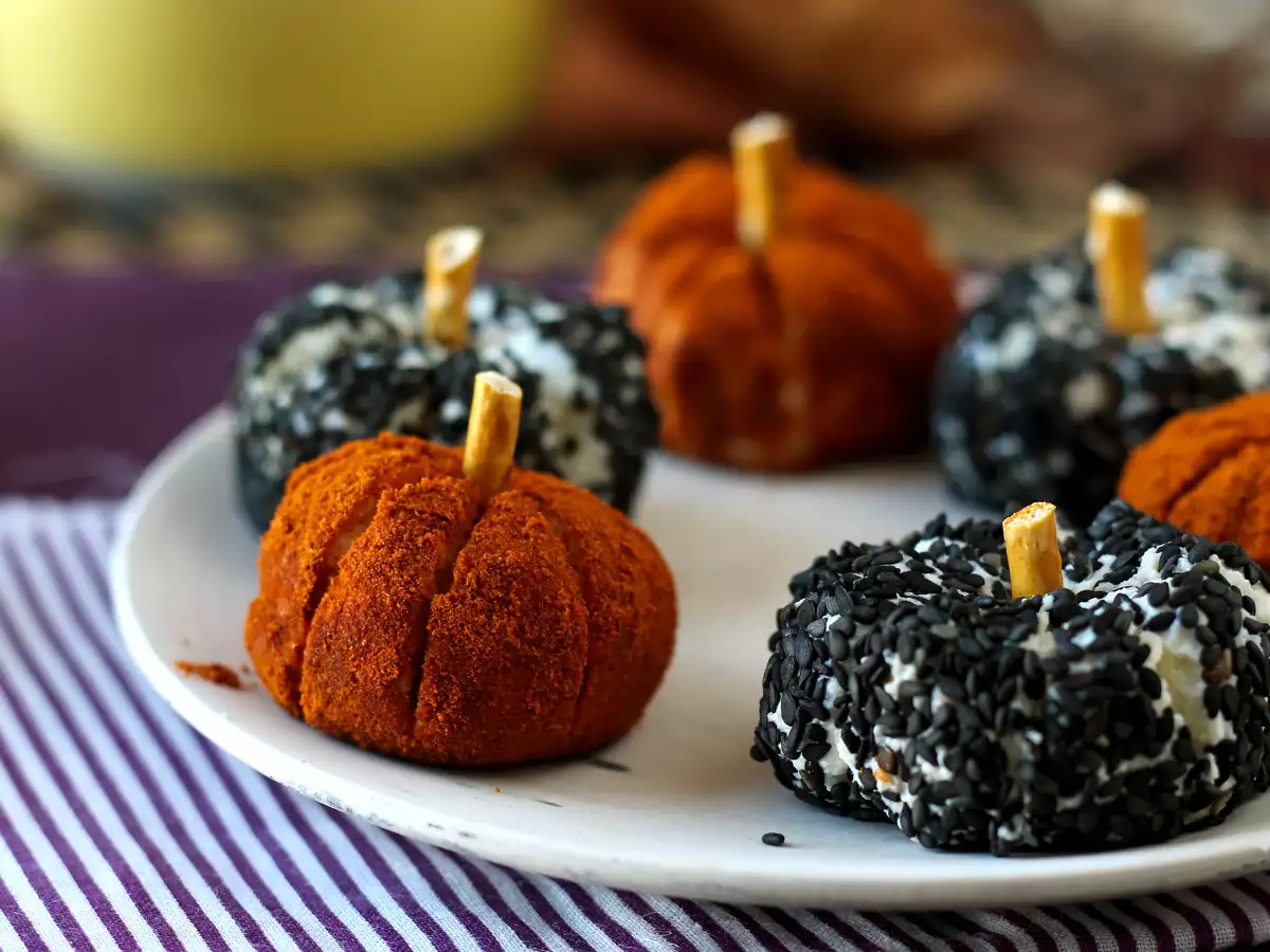 Bolitas de queso con forma de calabaza: el aperitivo más fácil y bonito para Halloween - foto 2