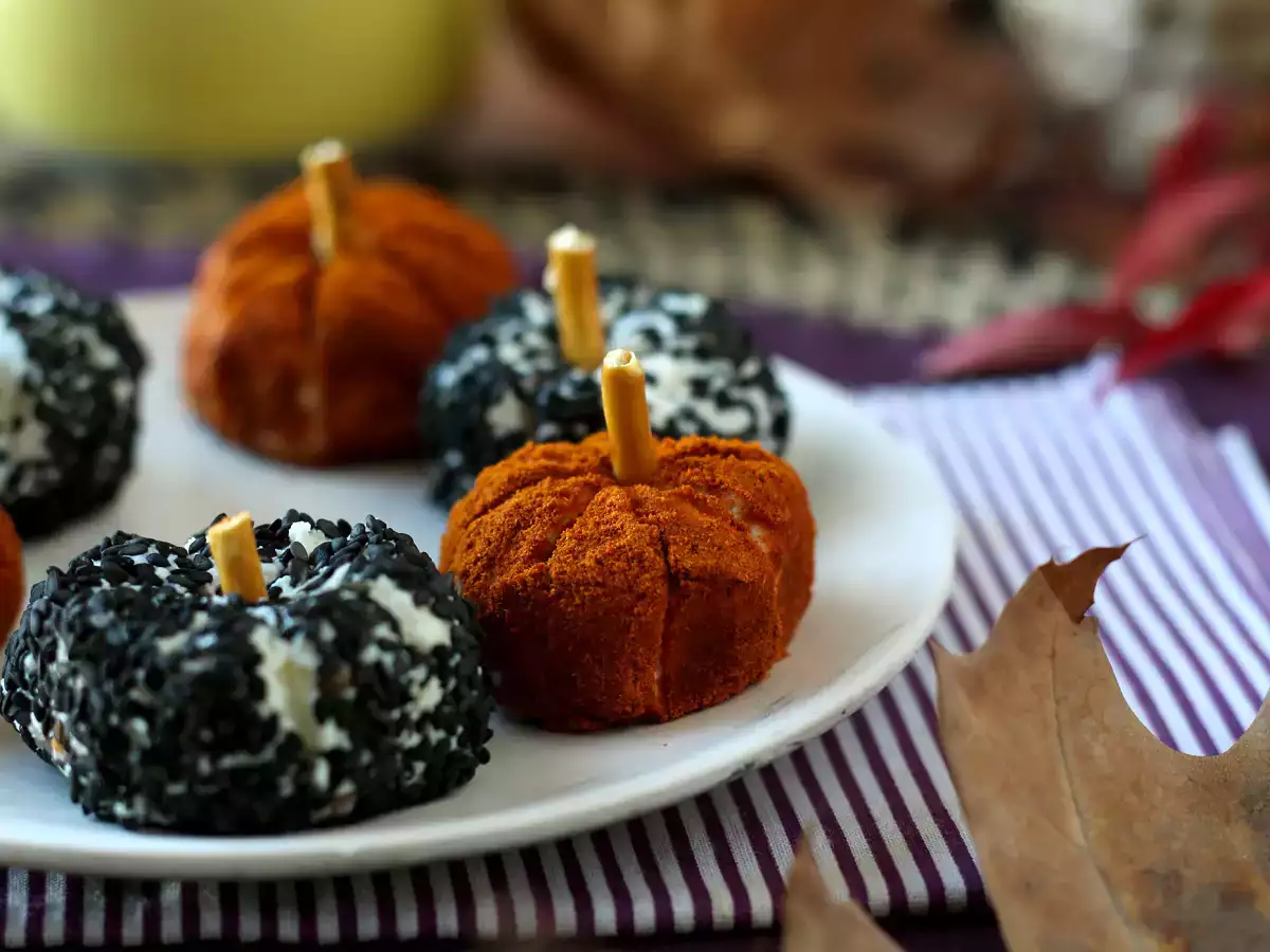 Bolitas de queso con forma de calabaza: el aperitivo más fácil y bonito para Halloween - foto 4