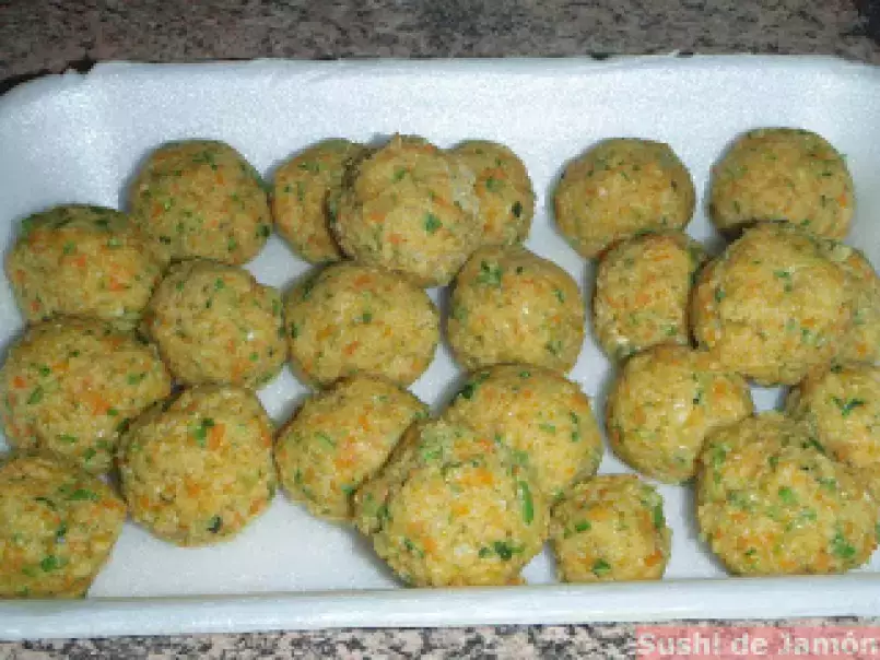 Bolitas de verdura al curry con tzatziki, foto 2