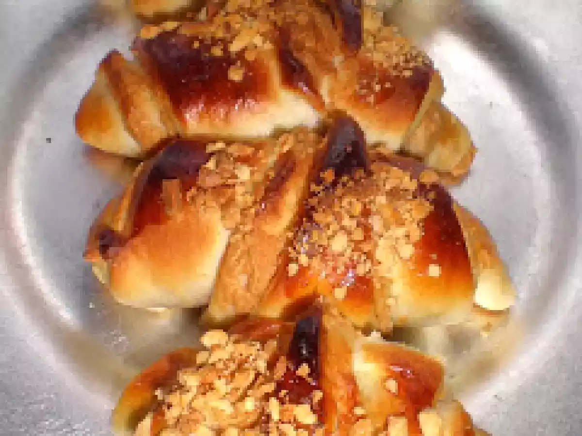 Bollitos de brioche con crema de cacahuete - foto 4