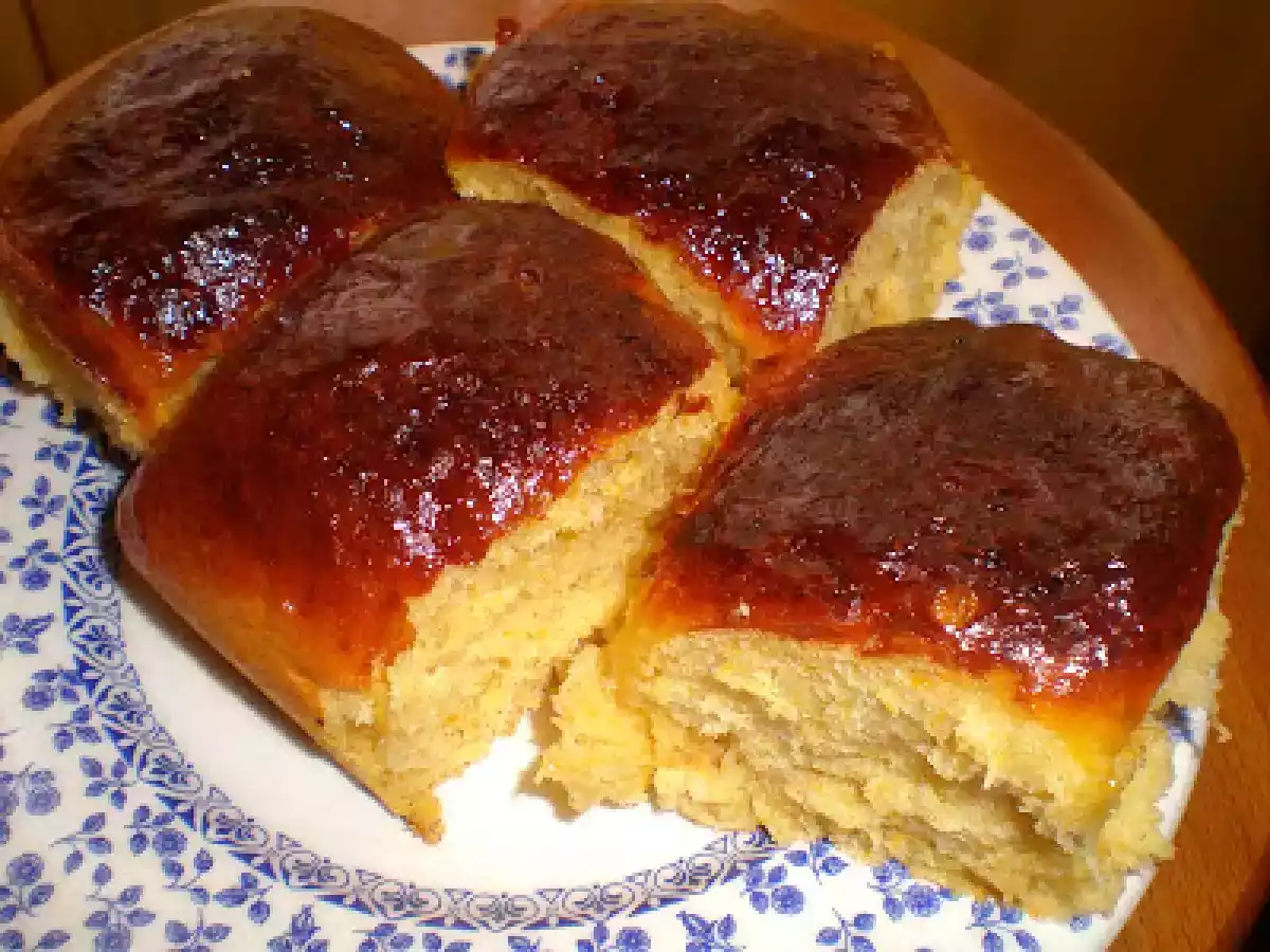Bollitos de calabaza en panificadora
