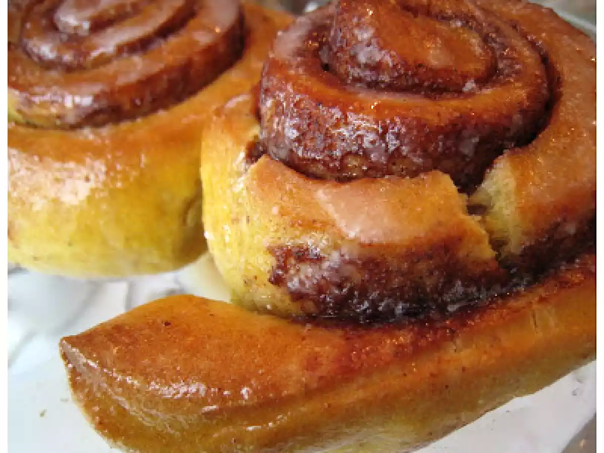 Bollitos de calabaza y canela. Cinnamon rolls - foto 2