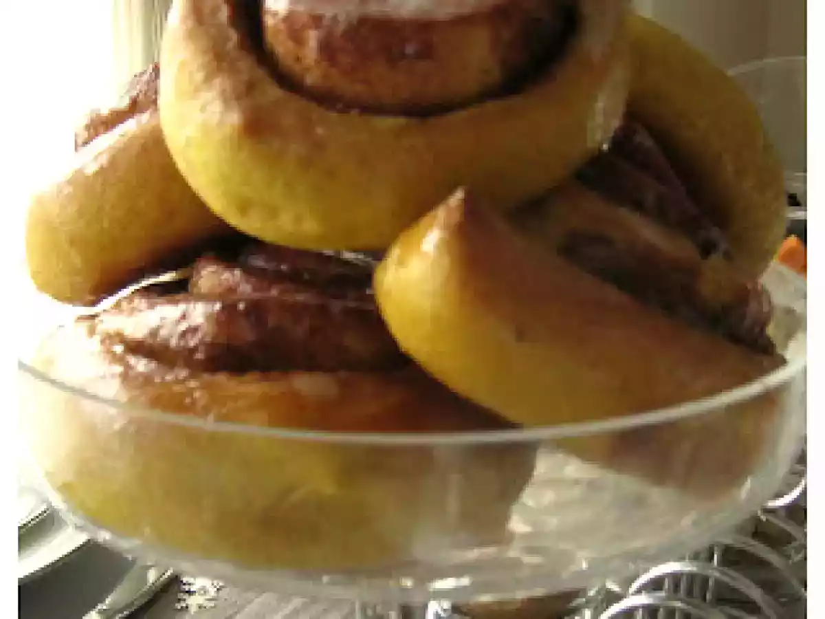Bollitos de calabaza y canela. Cinnamon rolls - foto 3
