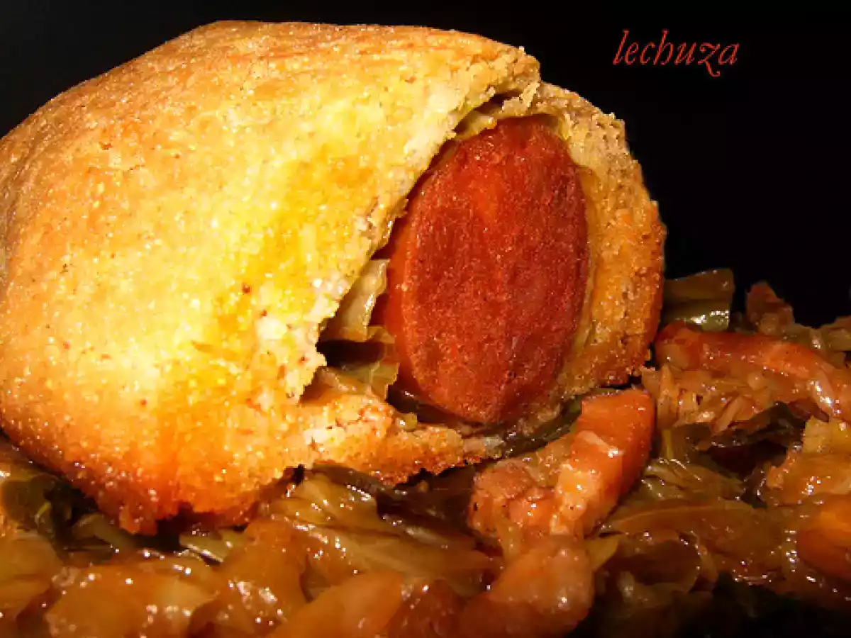 Bollos de chorizo en masa de millo (maíz) - foto 6