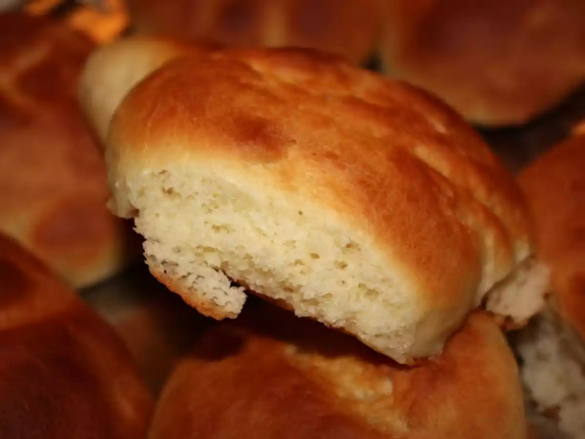 Bollos de leche sin mantequilla, sin huevo. - foto 2