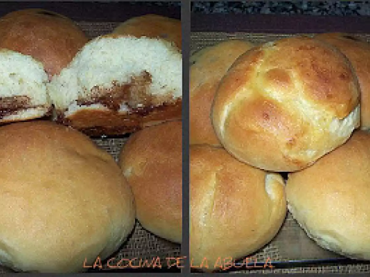 BOLLOS DE LECHE Y NUTELLA.