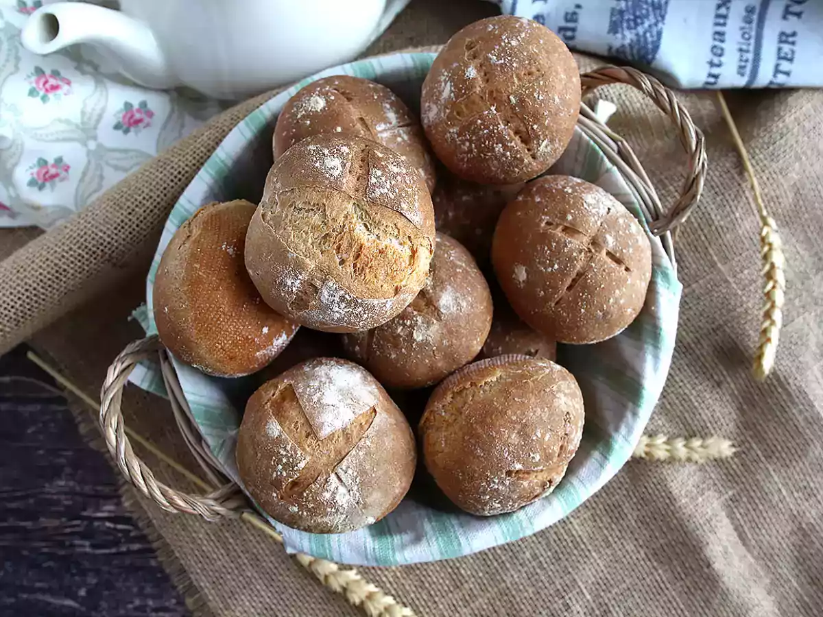 Bollos de pan sin amasado - ¡Resultado crujiente y tierno! - foto 3