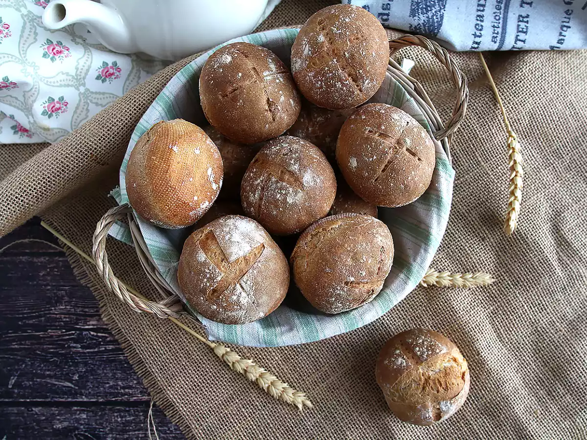 Bollos de pan sin amasado - ¡Resultado crujiente y tierno! - foto 5