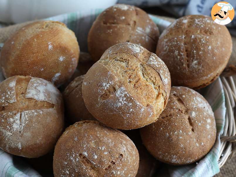 Bollos de pan sin amasado - ¡Resultado crujiente y tierno! - foto 6