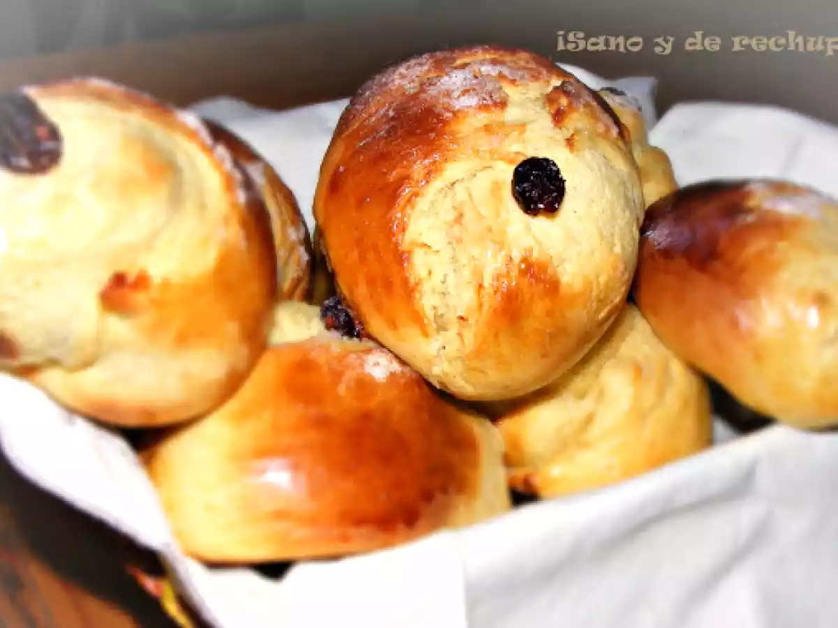 Bollos de vainilla y cúrcuma