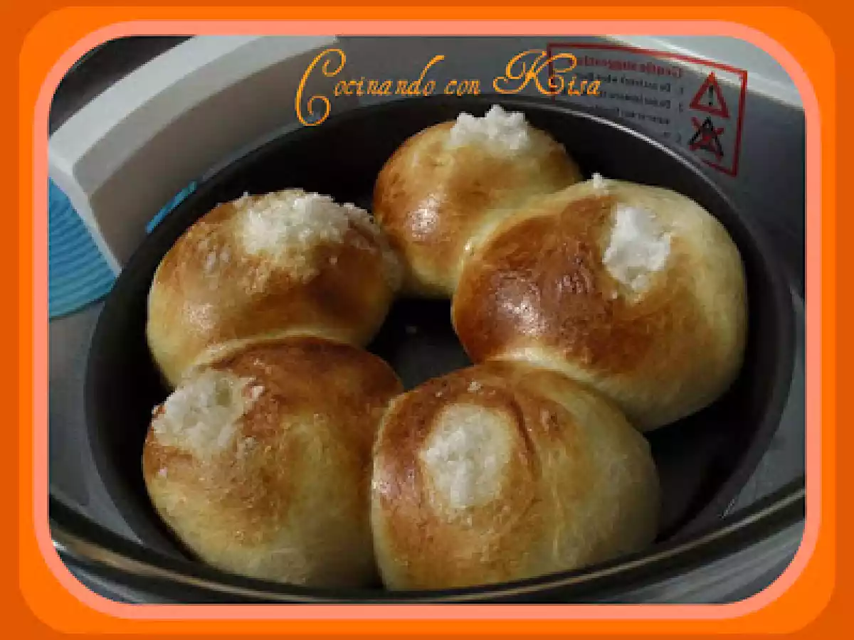 Bollos Suizos (horno turboconvencion) y (panificadora)