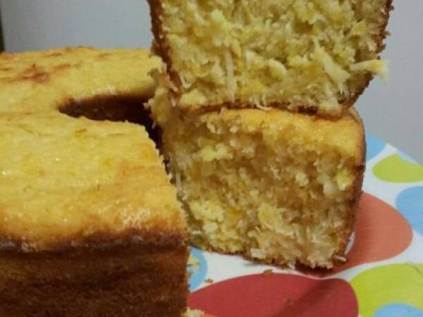 Bolo de Milho com Coco