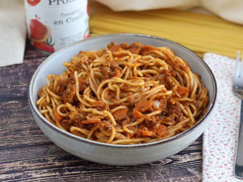 Boloñesa vegetariana para tus espaguetis