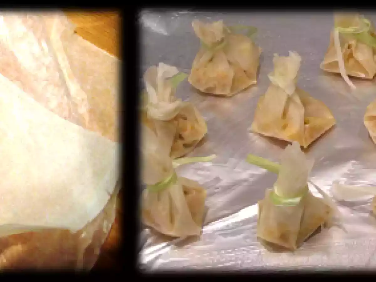 Bolsitas Estilo Oriental Rellenas de Camarones - foto 2