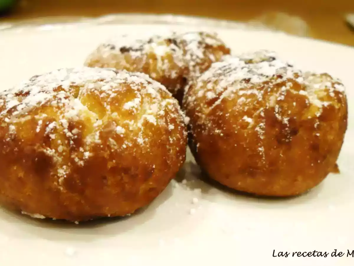 Bombas de mermelada de fresa.