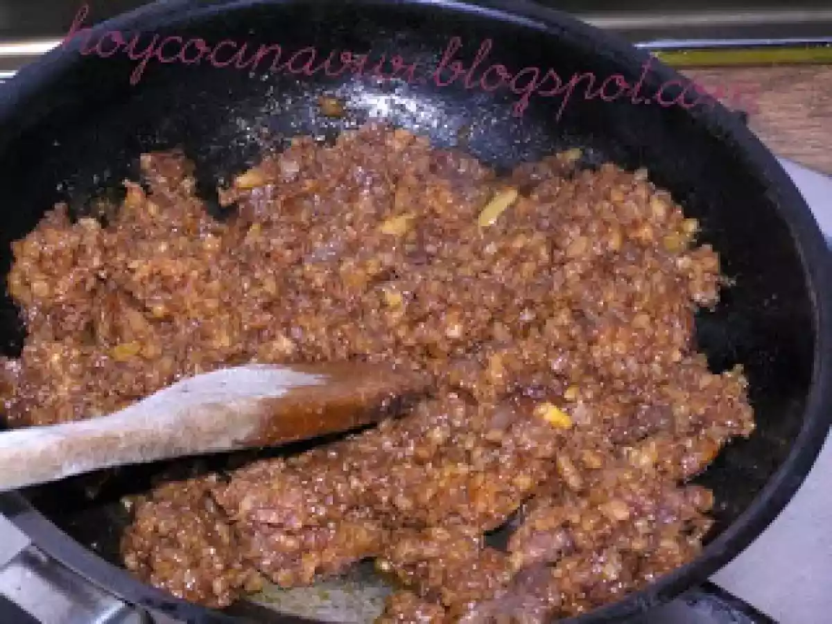 Bombones de morcilla con corazón de manzana (Receta de Alba de Gozoa eta gazia) - foto 3