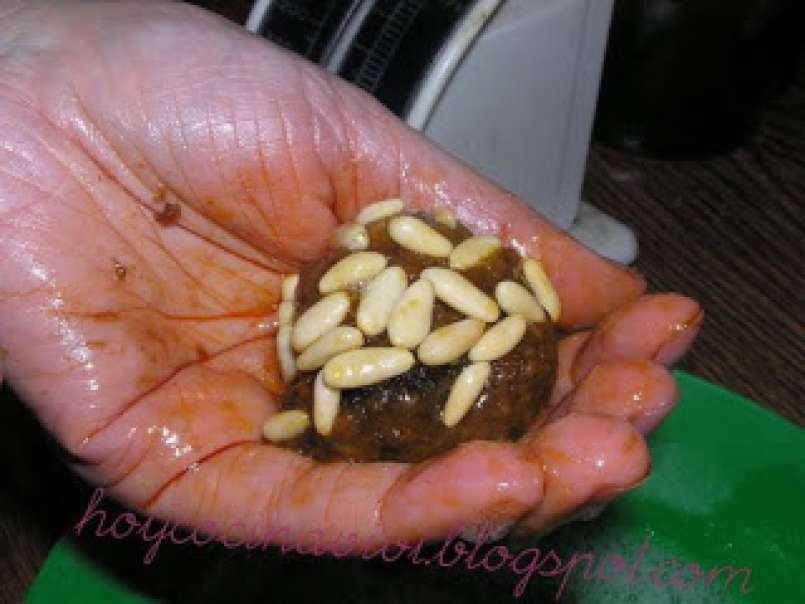Bombones de morcilla con corazón de manzana (Receta de Alba de Gozoa eta gazia) - foto 9