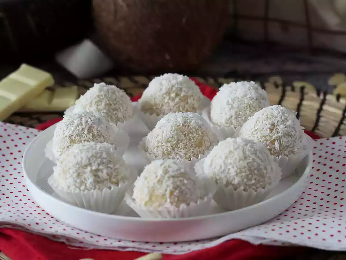Bombones Raffaello caseros