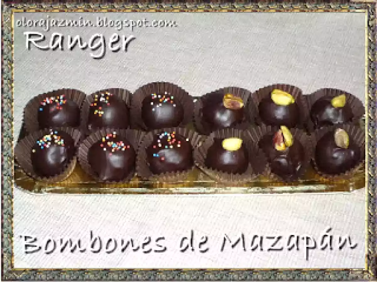 Bombones surtidos de mazapán