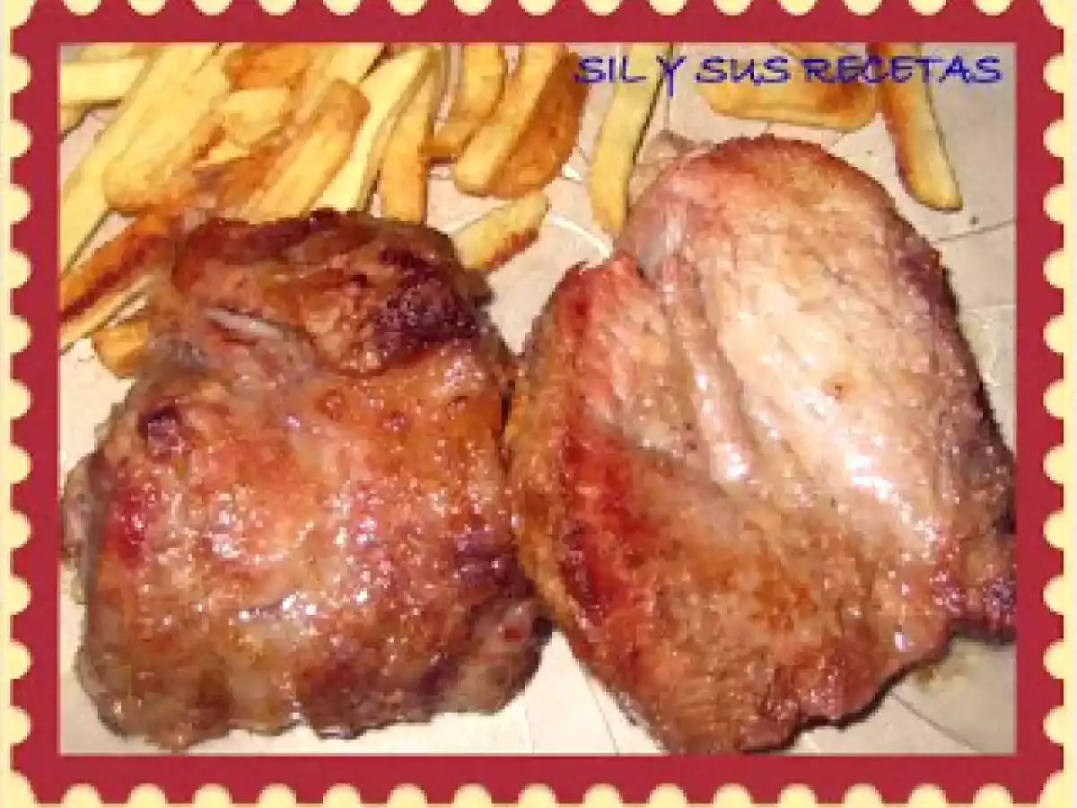 Bondiola de cerdo al ajo