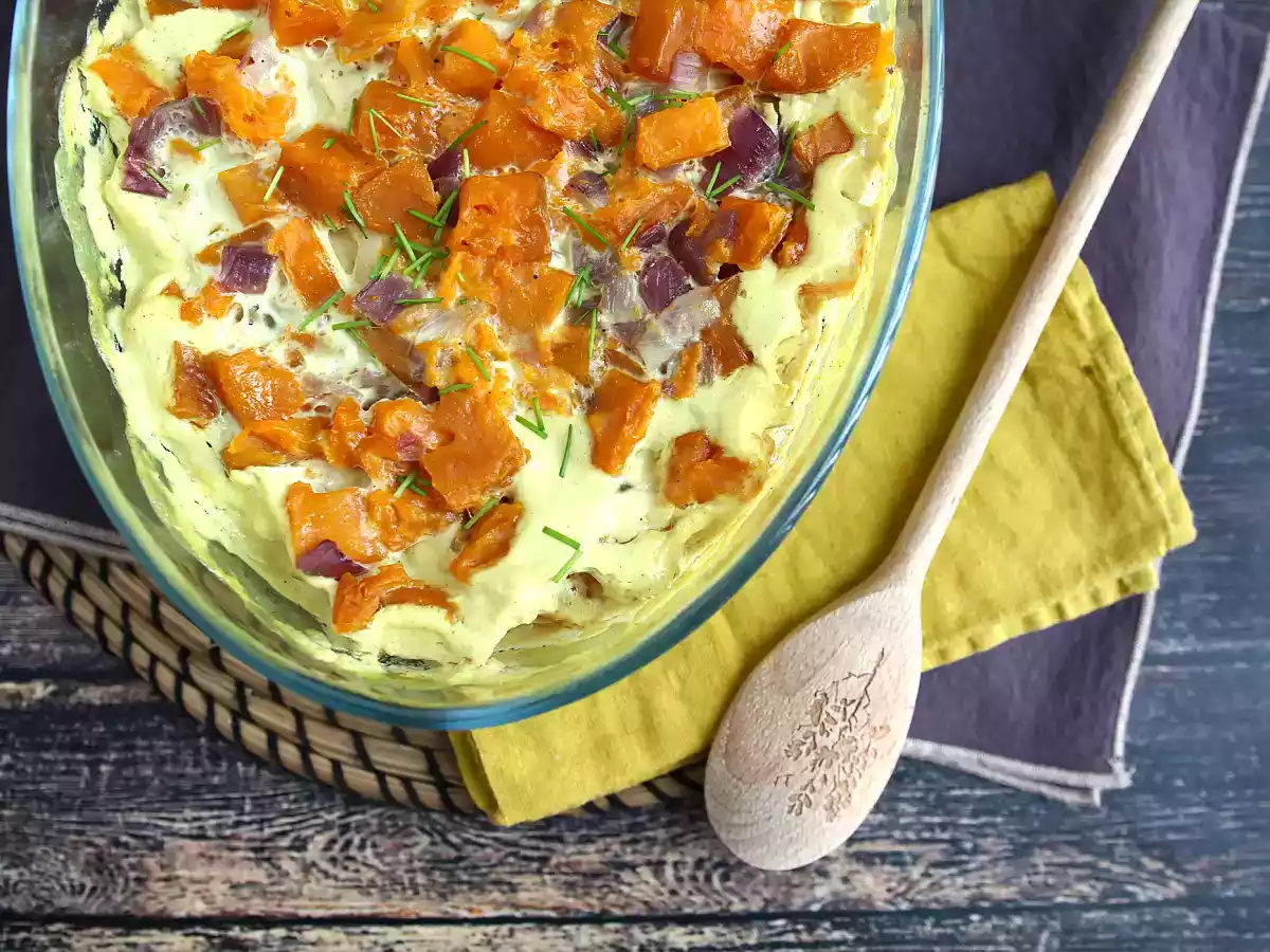 Boniato gratinado con leche de coco y curry - foto 3