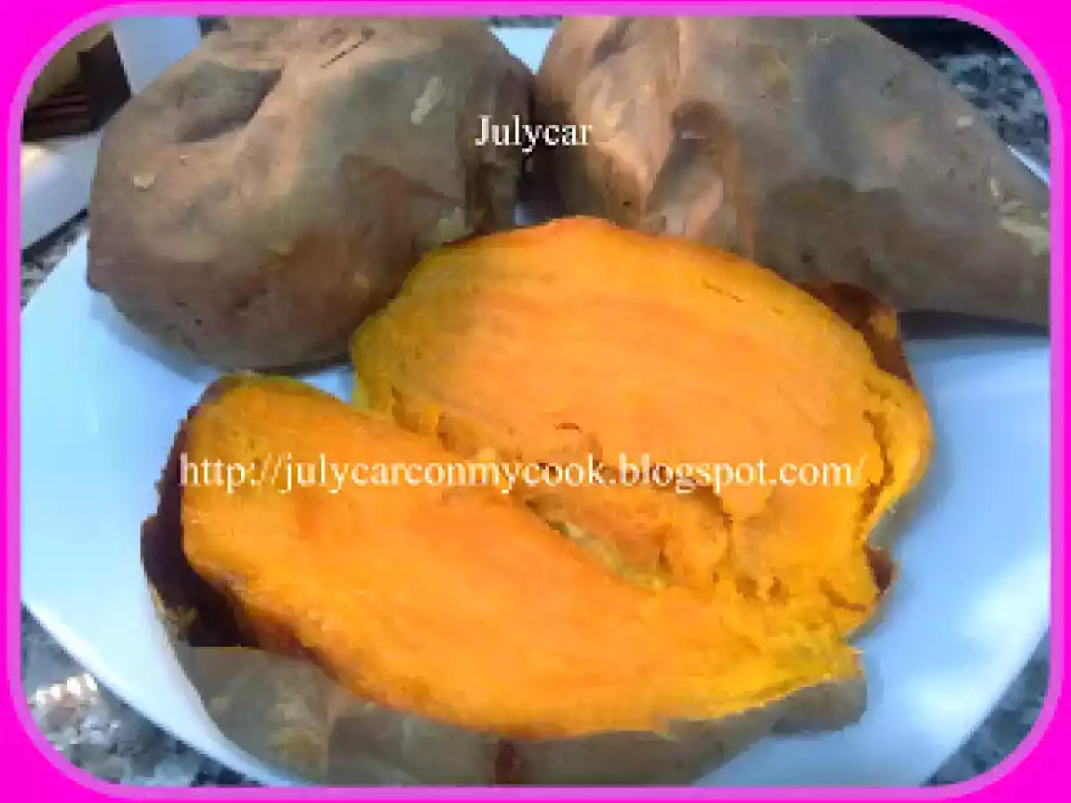 Boniatos asados en Horno Turbo Conveccion