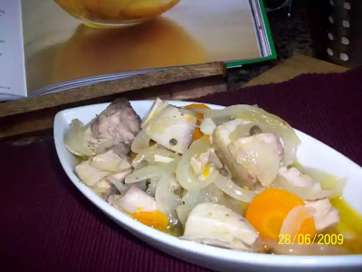 Bonito en escabeche en Thermomix