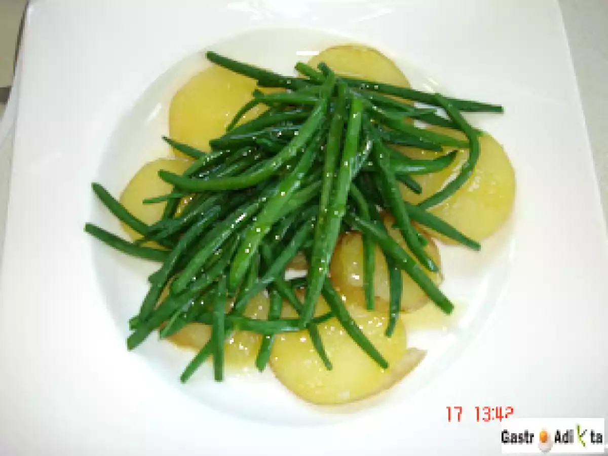 Bonito, patata y judía verde con pesto - foto 5