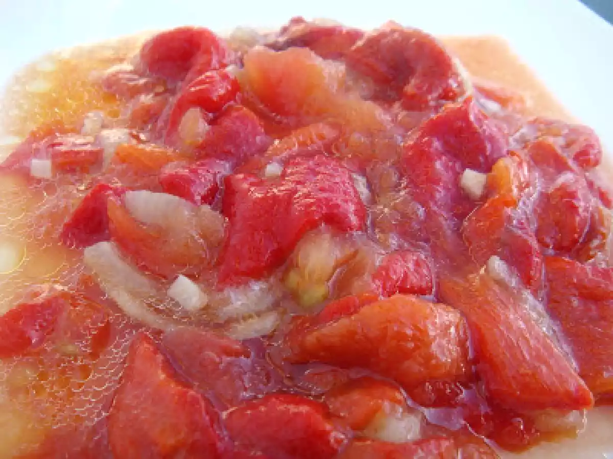 Boquerones Vitorianos con Ensalada de Pimientos y Tomate Picado - foto 3