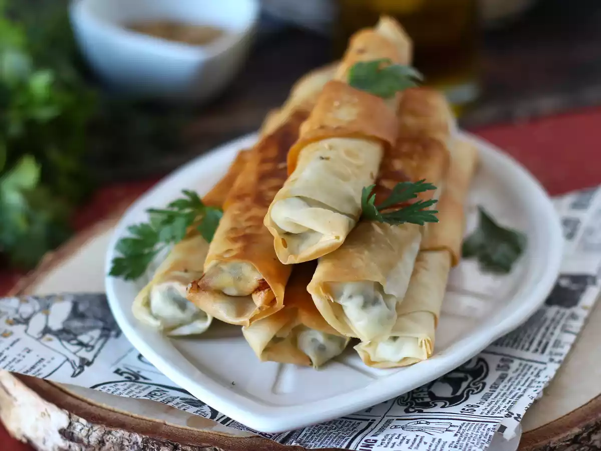 Börek, rollitos turcos de queso feta y perejil - foto 3