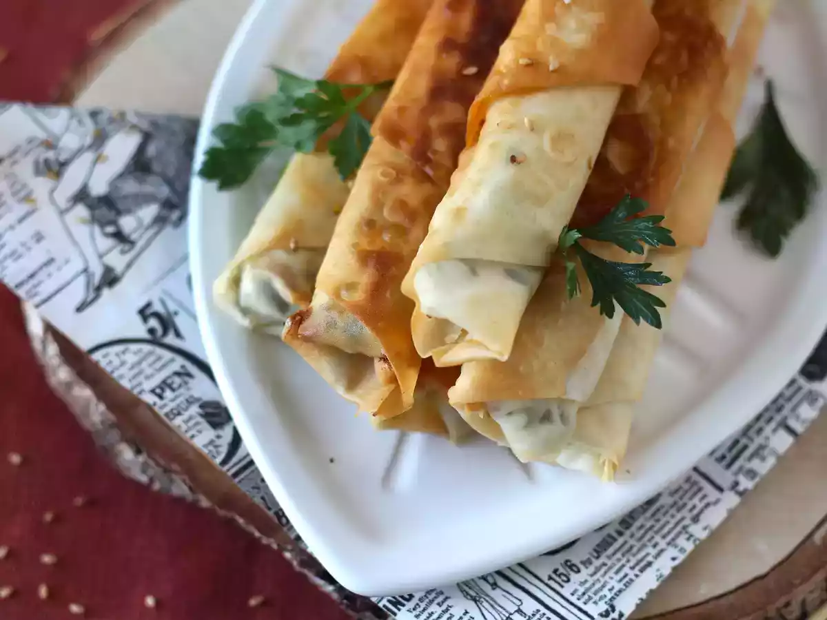 Börek, rollitos turcos de queso feta y perejil - foto 6