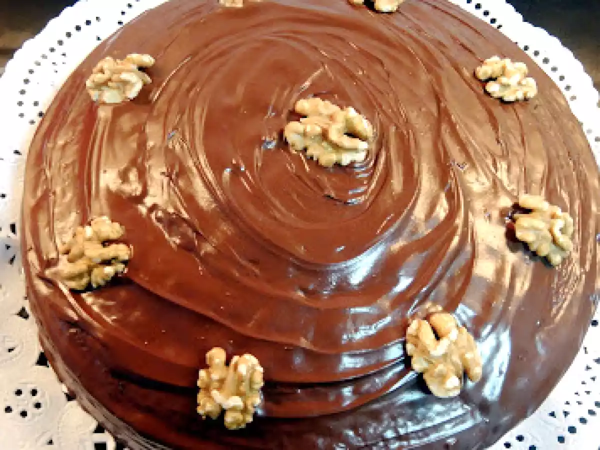 Boston cream pie o tarta de crema y chocolate