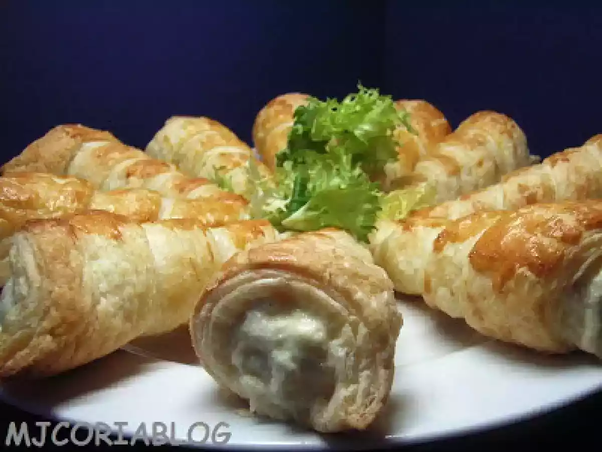 Brandada de bacalao en hojaldre