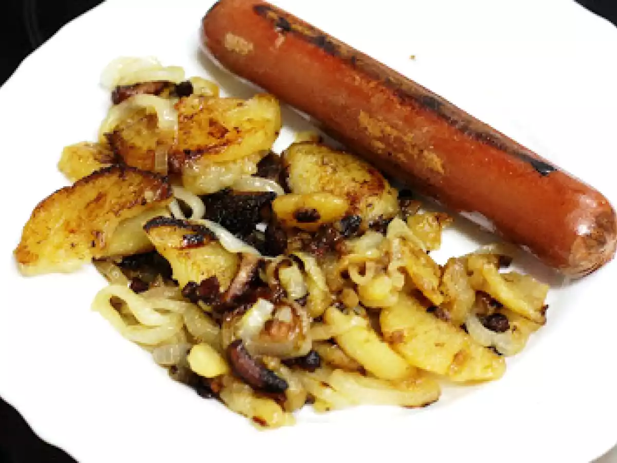 Bratkartoffeln mit Wurst
