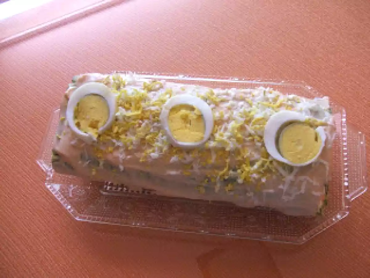 Brazo de Espinacas, Queso y Salmón