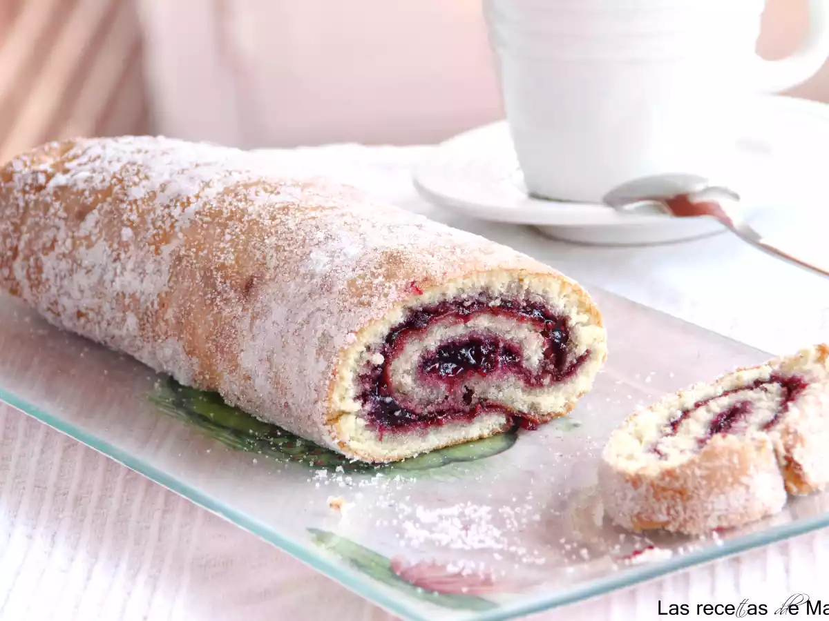 Brazo de gitano con mermelada