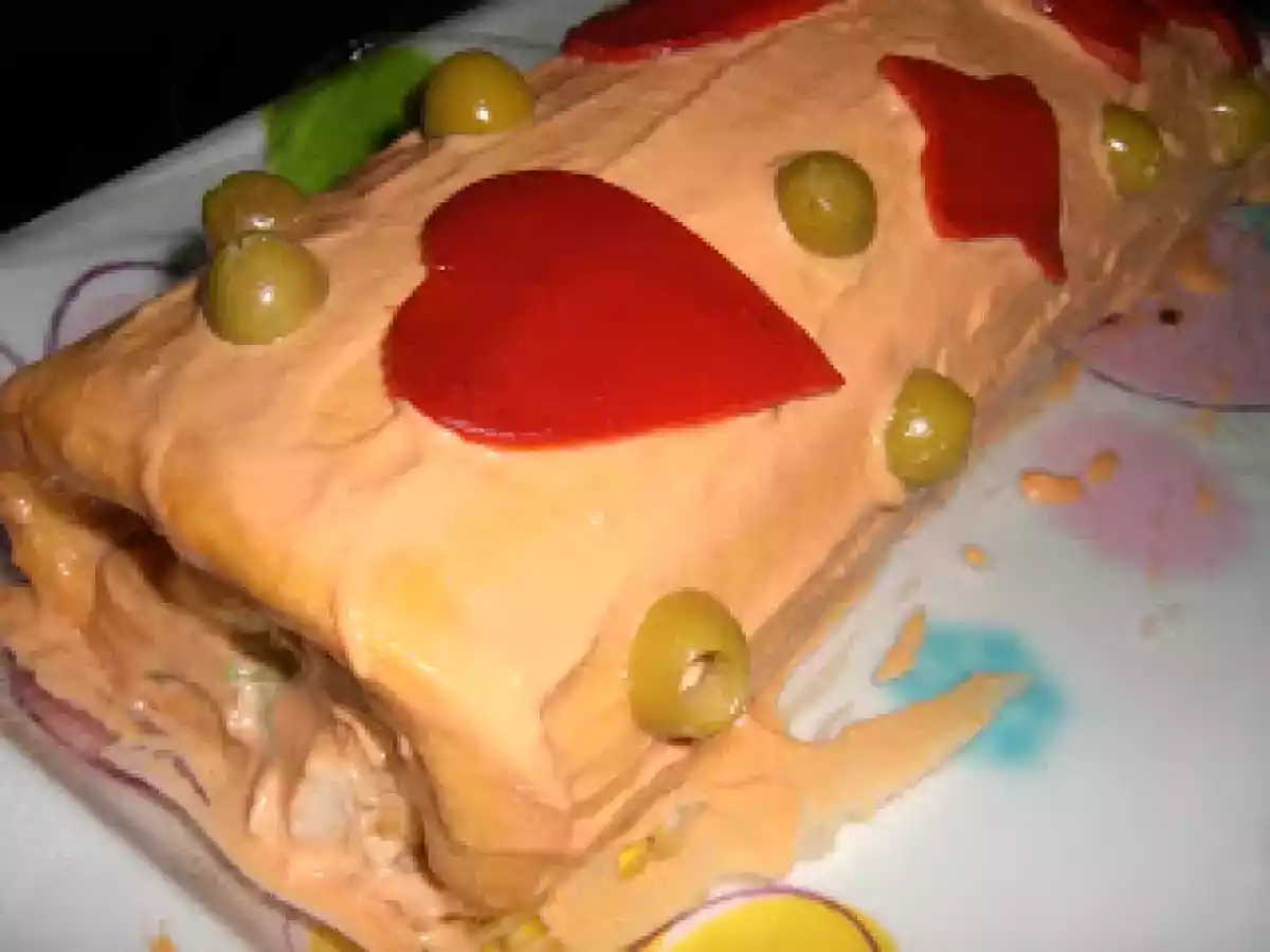 Brazo de gitano de picadillo de cangrejo