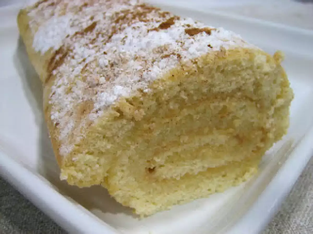 Brazo de gitano relleno de crema