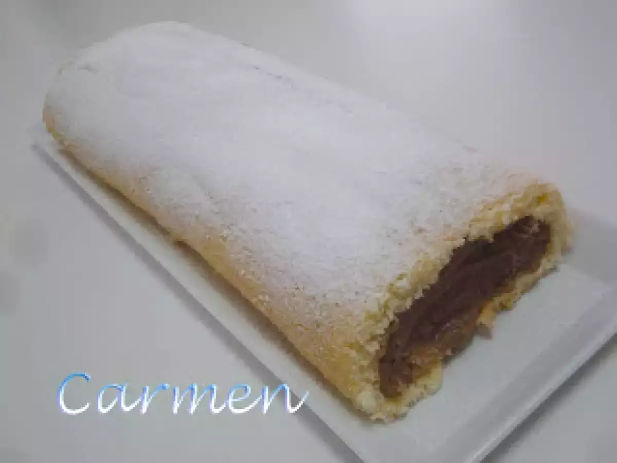 Brazo de gitano relleno de moka