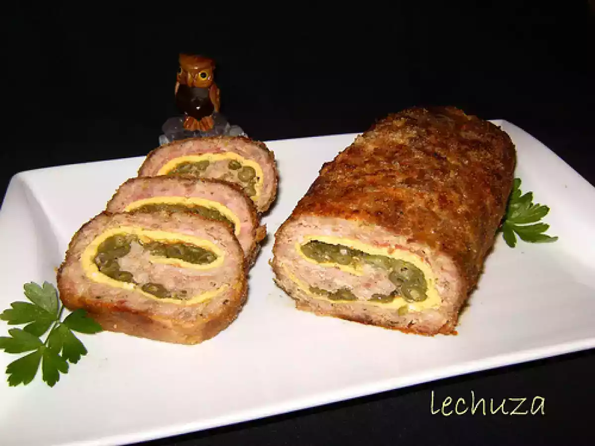 Brazo de gitano salado - Rollo de carne picada